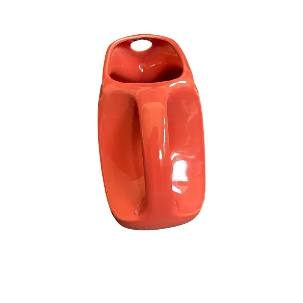 Fiesta Fiestaware Paprika Persimmon Poppy Burnt Orange Water Disk Disc Pitcher